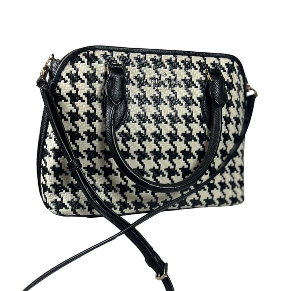 Pre-loved | Kate Spade Darcy Small Satchel Straw with Leather Trim - Picture 2 of 8
